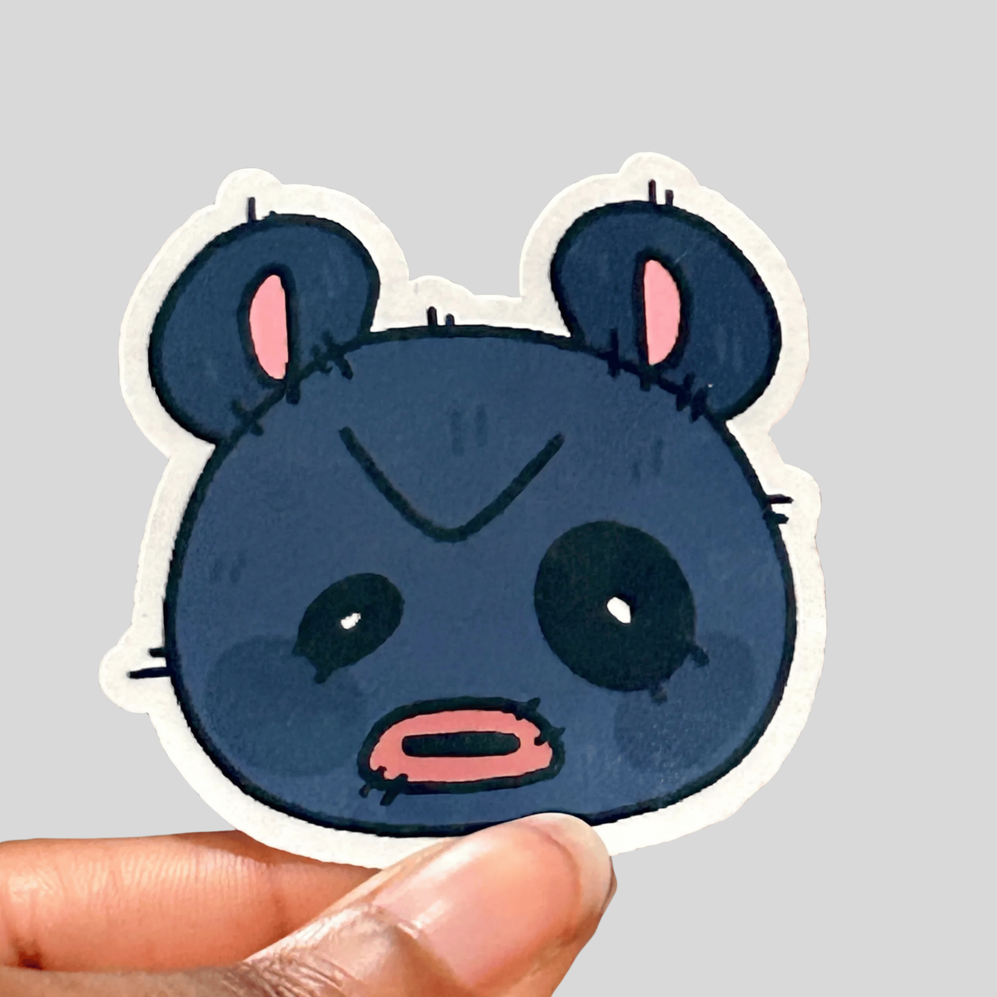 Waterproof Sticker of an Angry Black Bear