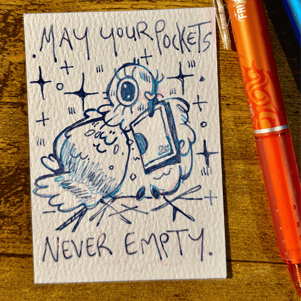 ACEO Miniature Art, original art, Pigeon 2/4