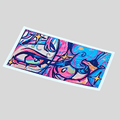 Eye Contact Sticker | Lesbian OC Art, Psychedelic Illustration