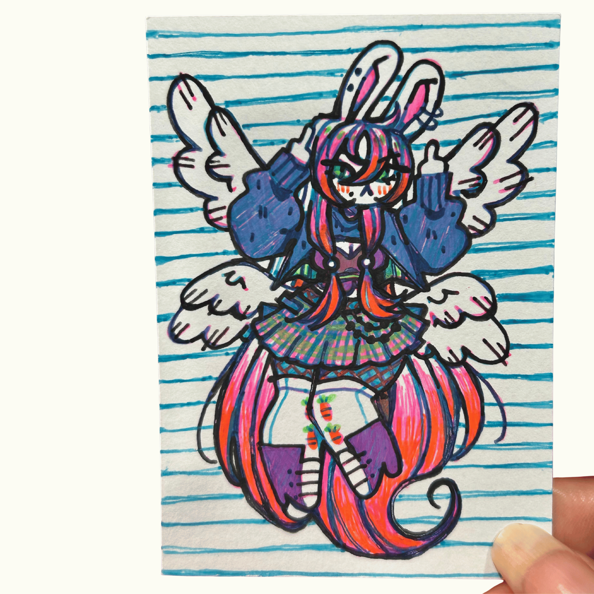 ACEO original art, Angel